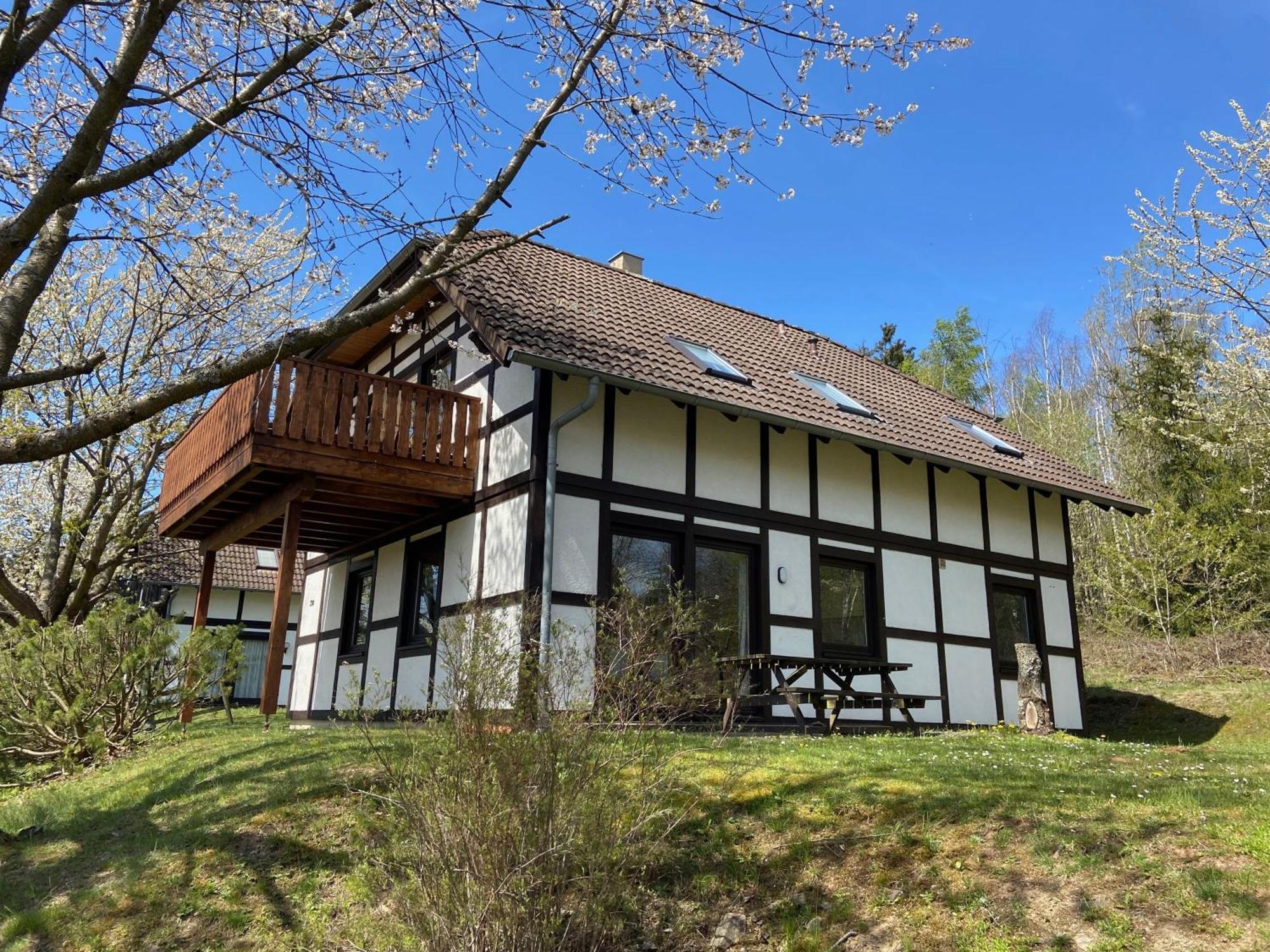 Ferienwohnung Mimo direkt am Waldrand Frankenau Exterior foto