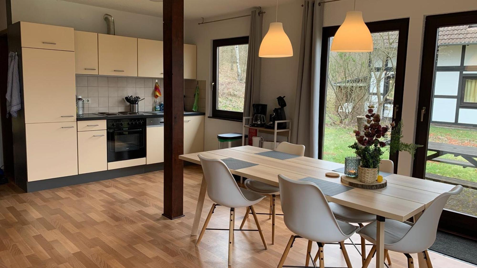 Ferienwohnung Mimo direkt am Waldrand Frankenau Exterior foto